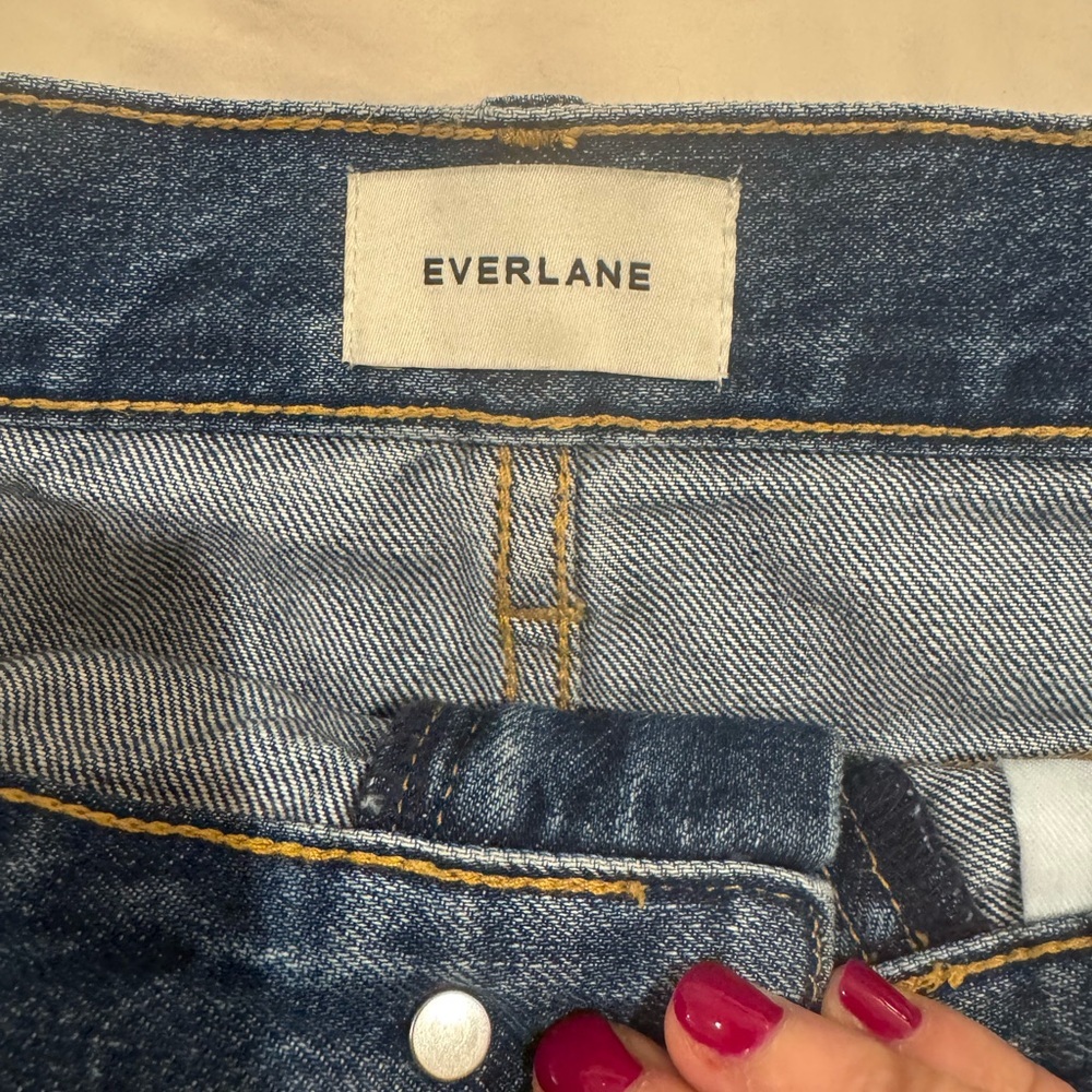 Everlane Blue Denim Mini Skirt - Picture 6 of 10